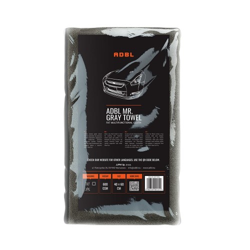 ADBL MR.GRAY TOWEL - MIKROFIBERHÅNDKLE